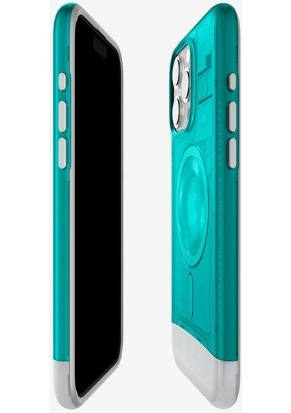 iPhone 15 Pro Max ile Uyumlu Kılıf Classic C1 iMac G3 Design MagFit MagSafe özellikli Bondi Blue - ACS06608 modelleri