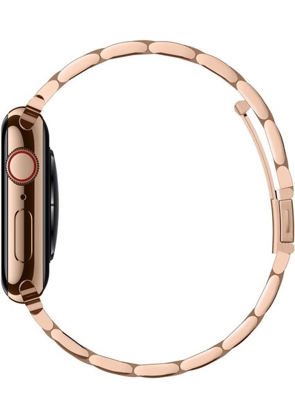 Apple Watch 42mm Seri 10 - 41mm Seri 9/8/7 - 40mm Seri SE2/SE/6/5/4 Kordon Kayış Band Modern Fit Rose Gold - 061MP25944