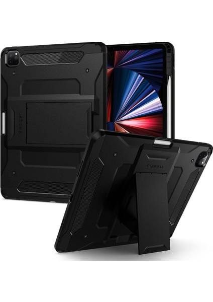 iPad Pro 12.9" (2022 / 2021) Kılıf Tough Armor Pro Black - ACS02881