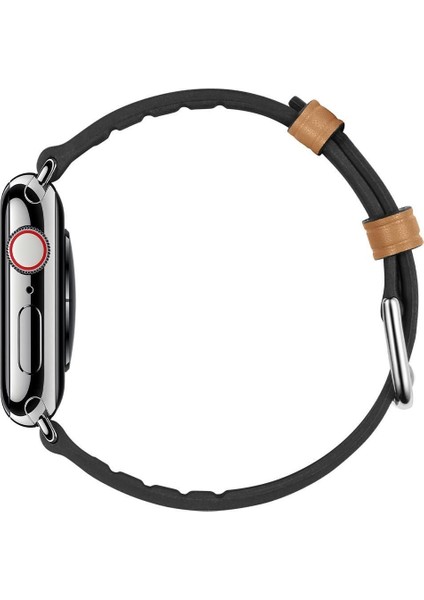 Apple Watch 49mm Ultra 2/1 - 46mm Seri 10 - 45mm Seri 9/8/7 - 44mm Seri SE2/SE/6/5/4 Kordon Kayış Band Retro Fit Brown - 062MP25078 modelleri