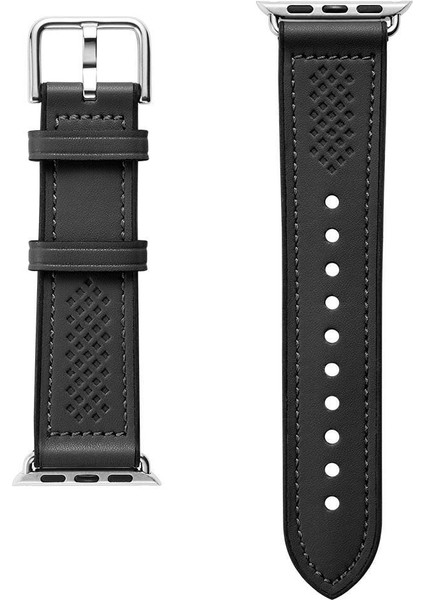 Apple Watch 49mm Ultra Seri 3/2/1 - 46mm Seri 11/10 - 45mm Seri 9/8/7 - 44mm Seri SE3/SE2/SE/6/5/4 ile Uyumlu Kordon Kayış Band Retro Fit Black - 062MP25079 indirimleri