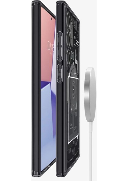 Galaxy S24 Ultra ile uyumlu Kılıf Ultra Hybrid OneTap Metal Ring MagFit Zero One - ACS07298 modelleri