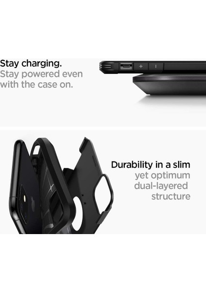 iPhone 11 ile Uyumlu Kılıf Tough Armor Black - 076CS27190