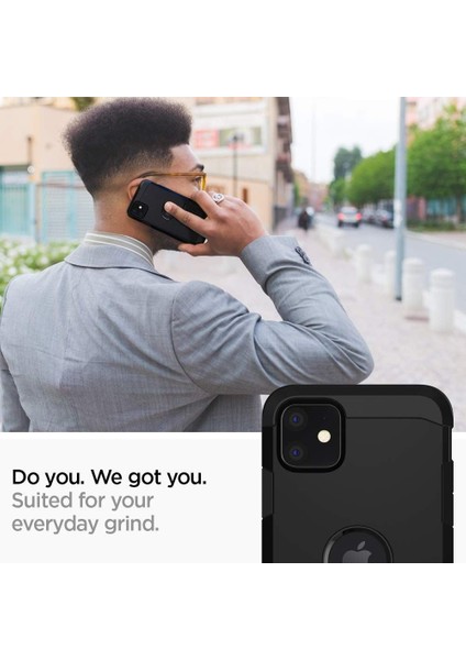 iPhone 11 ile Uyumlu Kılıf Tough Armor Black - 076CS27190