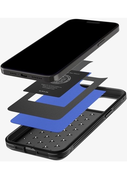iPhone 15 Pro Max ile Uyumlu Kılıf Cryo Armor Cryo Blue - ACS06603