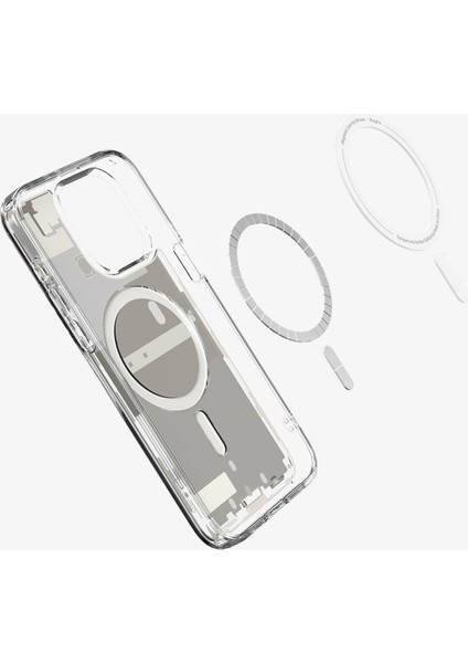 iPhone 15 Pro Max Kılıf Ultra Hybrid Zero One MagFit MagSafe özellikli Natural Titanium - ACS07211