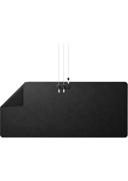 Regnum LD302M Büyük Boy 90 x 40 cm Mouse Pad (Velo Vegan Leather Technology) + Kablo Düzenleyici Black - APP05267