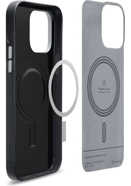 Caseology iPhone 14 Pro Max Kılıf Nano Pop Mag LE MagSafe özellikli Black Sesame - ACS04872 fırsatları