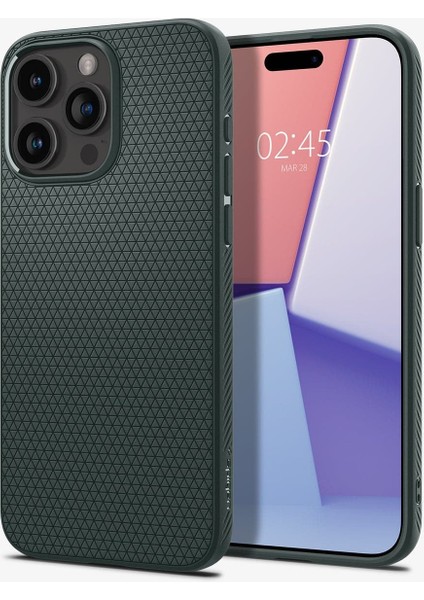 iPhone 15 Pro Max Kılıf Liquid Air Abyss Green - ACS06564