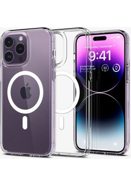 iPhone 14 Pro ile Uyumlu Kılıf Ultra Hybrid MagFit MagSafe özellikli White - ACS04969 modelleri