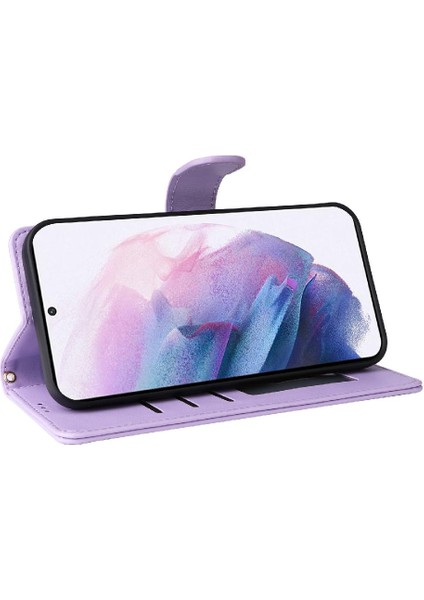 Samsung Galaxy S21 Artı Darbeye Dayanıklı Basit Iş Cüzdan Için Flip Case (Yurt Dışından) modelleri