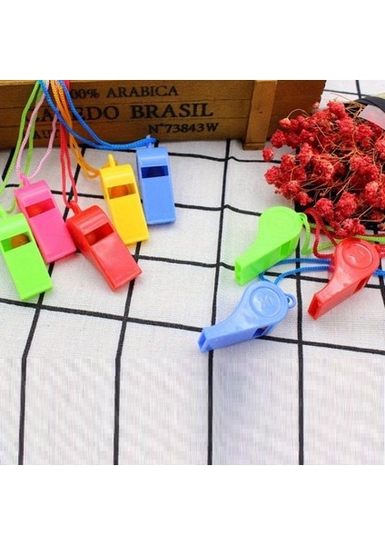 12 Adet 1.Kalite Renkli Düdük Polis Düdüğü Hakem Düdüğü Taraftar Düdüğü Yüksek Sesli Plastik Düdük modelleri