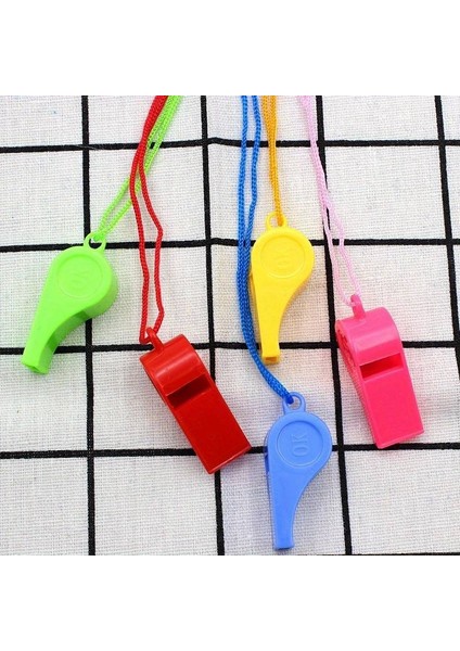 12 Adet 1.Kalite Renkli Düdük Polis Düdüğü Hakem Düdüğü Taraftar Düdüğü Yüksek Sesli Plastik Düdük fırsatları