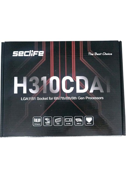 Seclıfe H310CDA1 (B250) 6/7/8/9th M.2 Ddr4 1151PIN HDMI / VGA