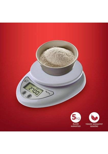 HP53 Mutfak Tartısı Beyaz