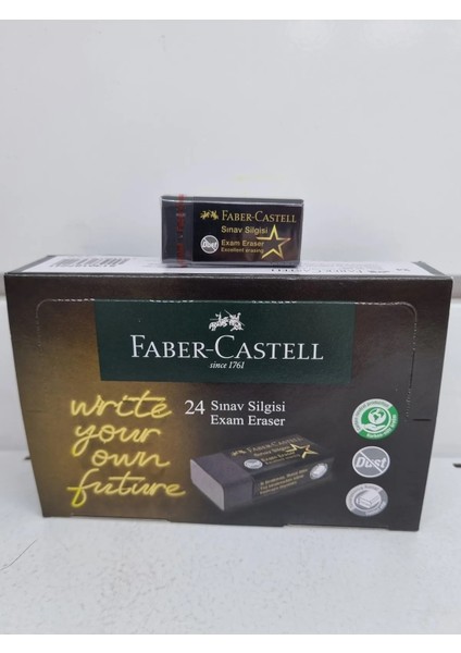 Faber Castell Sınav Silgisi Black Edition 24'lü Paket