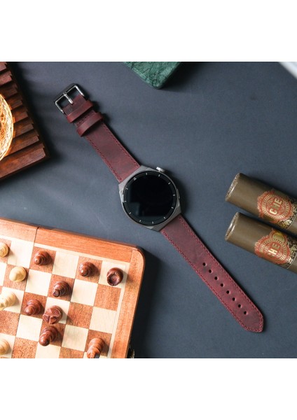 Hakiki Deri Saat Kordonu Bordo( 20MM ) Klasik Saat Kayışı Omega Nacar Seiko Tudor Citizen Lacoste Casio Fossil Calvin Klein Armani Tissot Deri Kayış