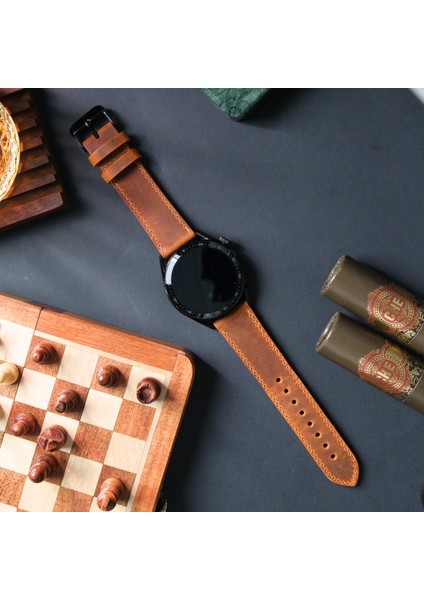 Hakiki Deri Saat Kordonu( 22MM ) Omega Nacar Seiko Tudor Citizen Lacoste Casio Fossil Calvin Klein Armani Tissot Klasik Saat Kordon Hardal Deri Kayış fiyatları