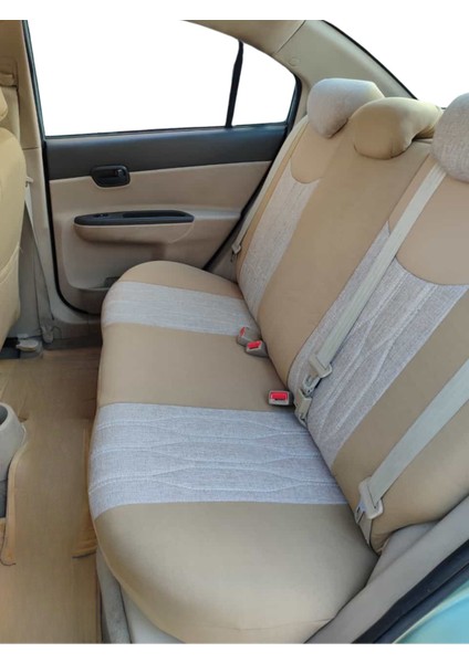 Seat Alhambra 7n 2010 + Prestij Serisi Oto Koltuk Kılıfı / Bej modelleri