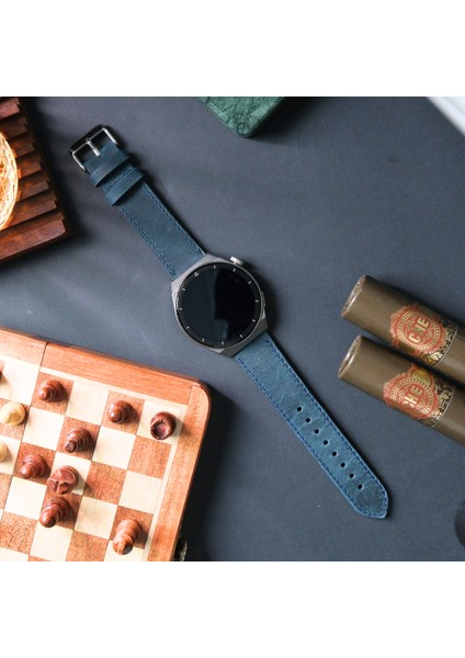 Hakiki Deri Saat Kordonu ( 20MM ) Lacoste Casio Omega Nacar Seiko Tudor Citizen Fossil Calvin Klein Armani Tissot Klasik Saat Kordonu Deri Kayış Mavi fiyatları