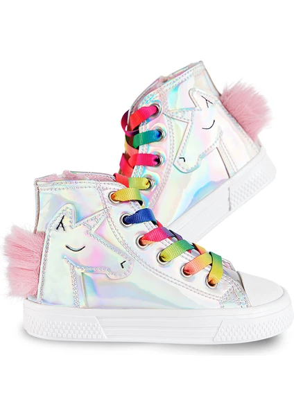 Kız Çocuk Unicorn Hologramlı Kız Sneakers