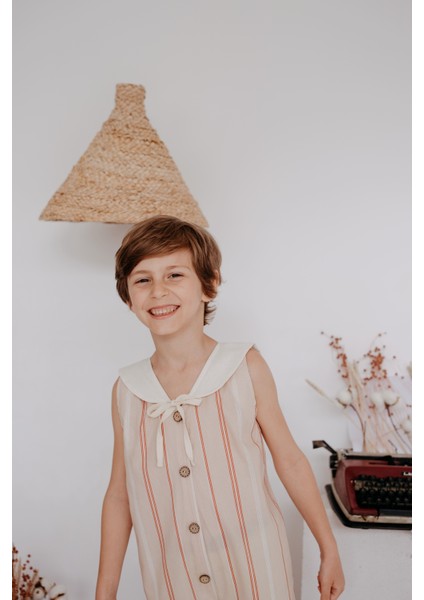 Enzo Denizci Yaka Çizgili Bilek Boy Tulum fiyatları