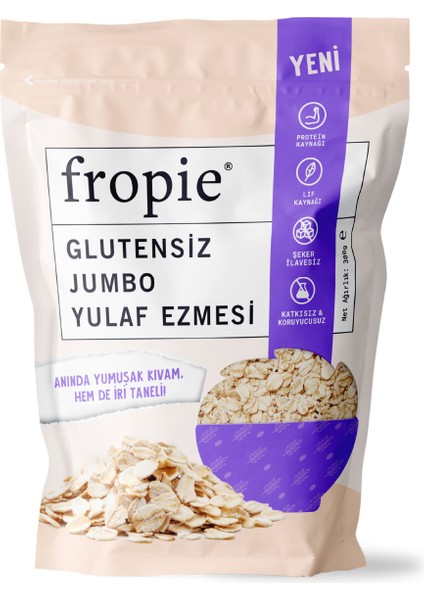 Glutensiz Jumbo Yulaf Ezmesi 300  gr x 3 Adet