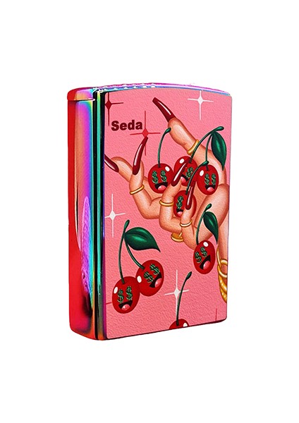 Baskılı Yandan Kaydırmalı Kişiye Özel Isimli Lüks Gazlı Pembe Çakmak fiyatları