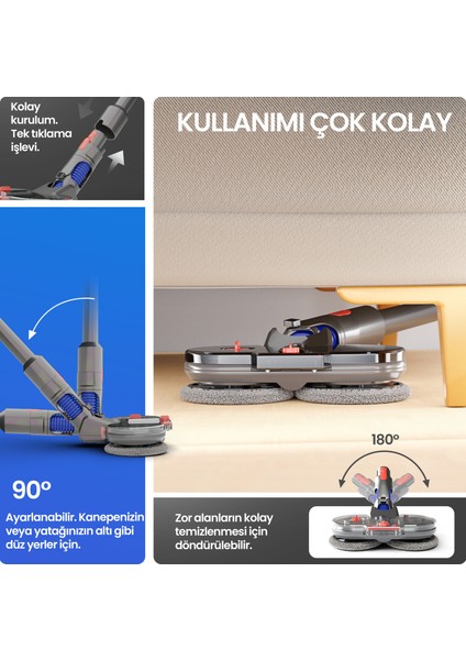 Dyson Uyumlu Elektrikli Paspas Aparatı Gen5/ V7/ V8/ V10/ V11/ V15