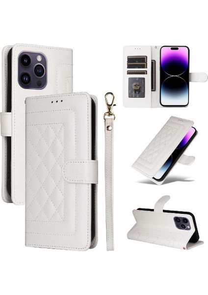 Iphone 14 Için Flip Case Pro Max Basit Iş Darbeye Kapak Çevirin (Yurt Dışından)