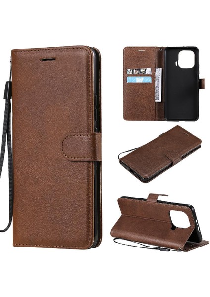Kart Yuvası Klasik ile Xiaomi 11 Pro Yüksek Kalite Deri Için Flip Case (Yurt Dışından)