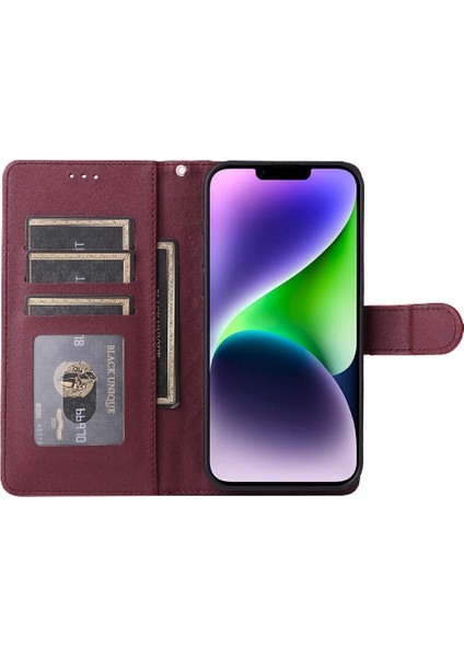 Iphone 14 Için Flip Case Artı Kapak Kapak Kılıf Cüzdan Basit (Yurt Dışından) fırsatları