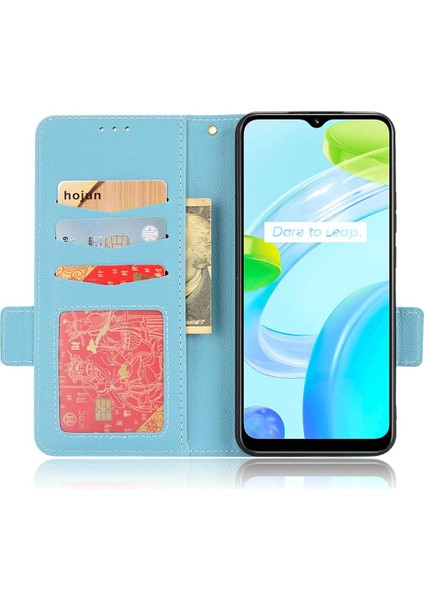 Realme C30 Cüzdan Kart Yuvaları Için Kılıf Tutucu Pu Deri Manyetik Yan (Yurt Dışından) indirimleri