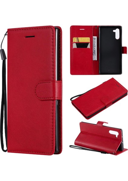 Samsung Galaxy Not 10 Klasik Düz Renk ile Yüksek Kalite Için Flip Case (Yurt Dışından)