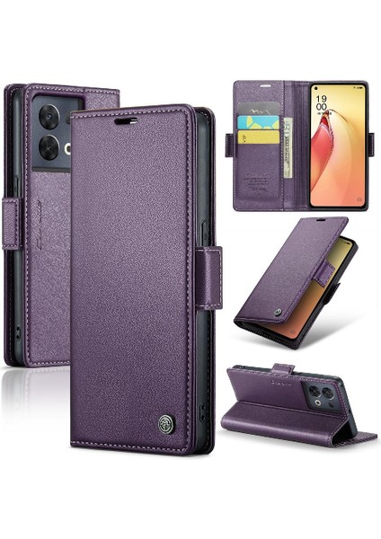 Oppo Caseme 8 Pro 5g Anti Dolandırıcılık Cüzdan Durumda Kart Yuvası Durumda (Yurt Dışından)