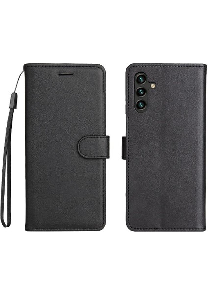 Kart Yuvası ile Samsung Galaxy A13 5g Klasik Düz Renk Için Flip Case (Yurt Dışından)