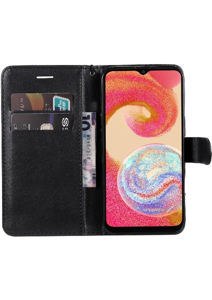 Samsung Galaxy A04E Iş Cüzdan Telefon Kılıfı Için Flip Case Klasik Katı (Yurt Dışından)