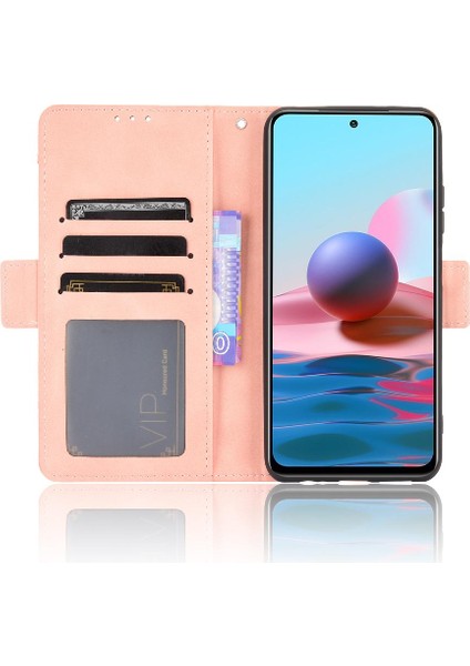 Xiaomi Redmi Not 10S Için Kılıf Ayarlanabilir Ayrılabilir Kart Tutucu Manyetik Kapatma Deri Cüzdan Kapak (Yurt Dışından)
