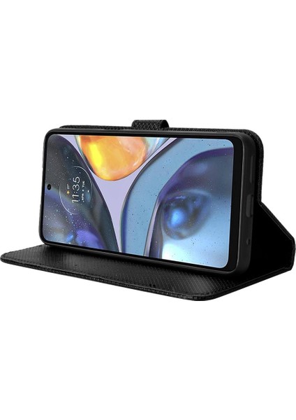 Motorola Moto G22 Manyetik Cüzdan Kart Tutucu Kickstand Kapak Için Kılıf (Yurt Dışından) fiyatları