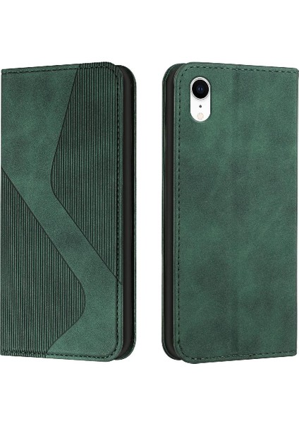 IPhone Xr Için Kılıf Folio Kapak Cüzdan Kickstand Manyetik Kart Yuvaları Tutucu (Yurt Dışından)
