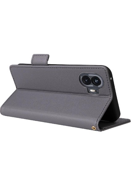 Nothing Kılıf Telefon 2 Pu Deri Yan Toka Kart Yuvaları Tutucu Manyetik (Yurt Dışından)