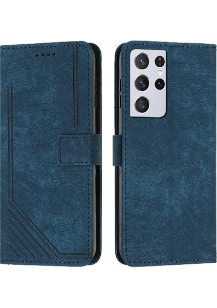Uyumlu Samsung S21 Ultra Cüzdan Kılıf (Yurt Dışından)