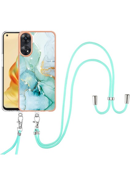 Oppo Oppo 8t 4g Tampon Mermer Crossbody Kordon Askısı Için Kılıf Yumuşak (Yurt Dışından) modelleri