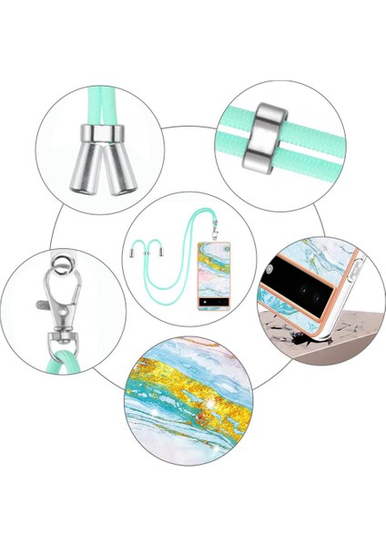 Google Piksel 6A Tampon Crossbody Kordon Askısı Anti-Scratch Yumuşak (Yurt Dışından) modelleri