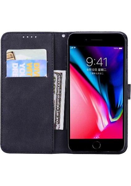 Kart Yuvası Standı Büyük Kelebek Flip Telefon Kılıfı ile iphone 7/8 Için Kılıf (Yurt Dışından) indirimleri