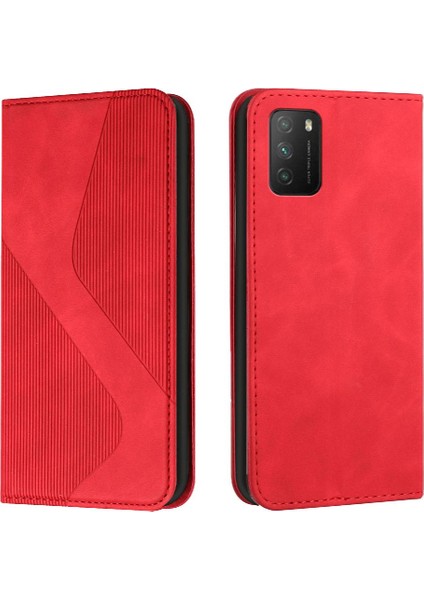 Xiaomi Redmi 9t Için Kılıf Folio Kapak Cüzdan Kickstand Manyetik Pu Deri (Yurt Dışından)