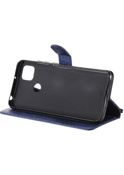 Kart Yuvası ile Xiaomi Redmi 9c Için Flip Case Iş Cüzdan Telefon Kılıfı (Yurt Dışından)