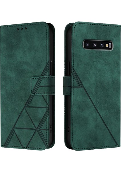 Samsung Galaxy S10 Kredi Kartı Tutucu Flip Folio Kitap Koruyucu (Yurt Dışından)