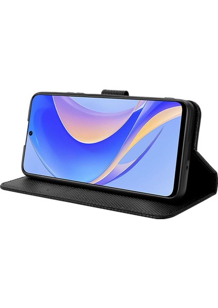 Mays Shop Huawei Nova Y90 Için Kılıf Kapak Manyetik Cüzdan Kart Tutucu Kickstand (Yurt Dışından)