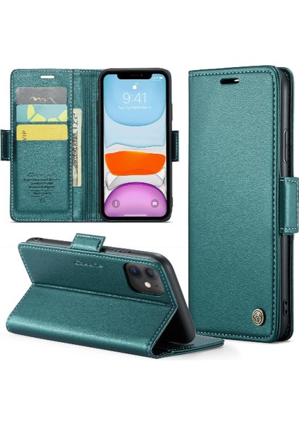 IPhone 11 Kickstand Anti Dolandırıcılık Kart Yuvası Darbeye Dayanıklı Durumda (Yurt Dışından)